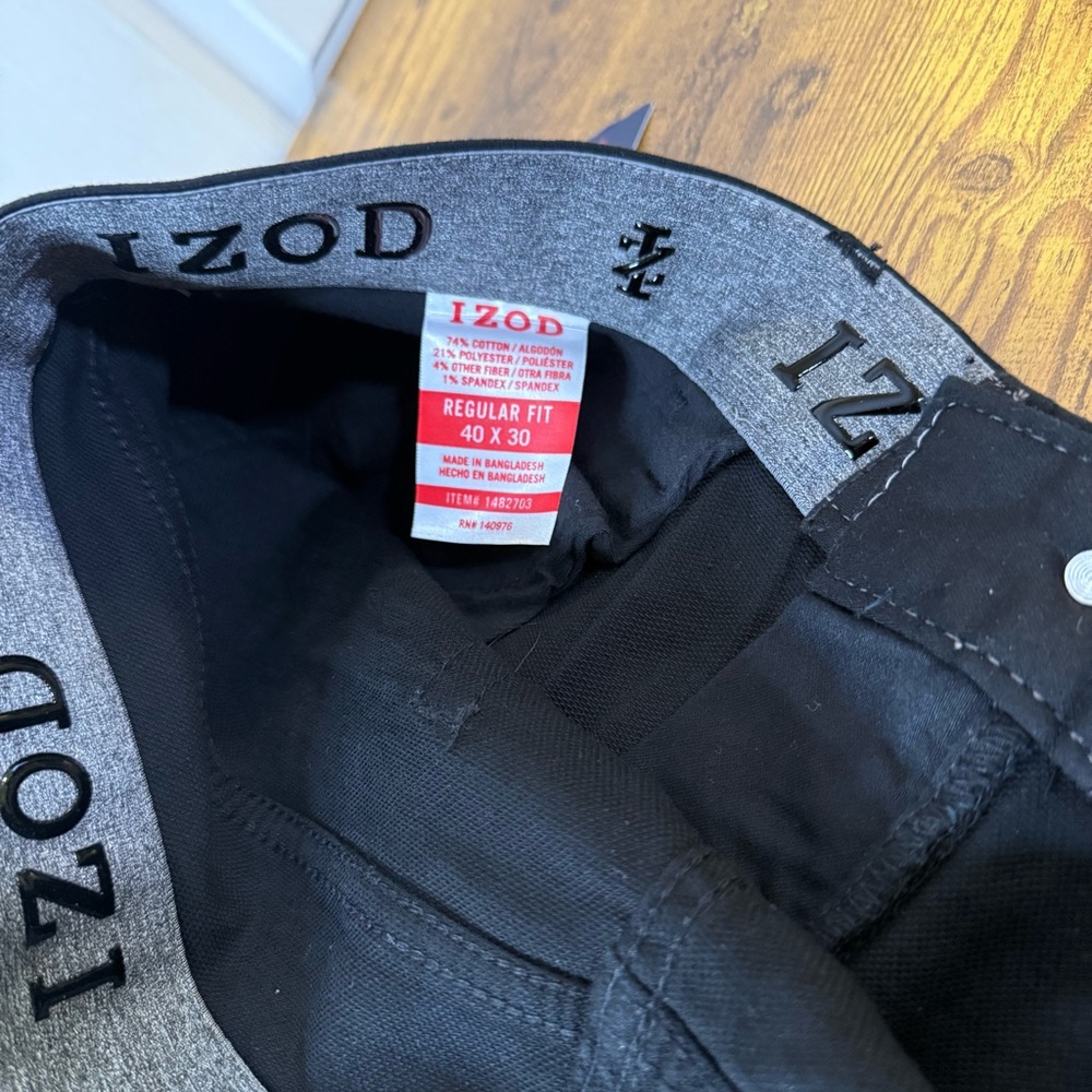 IZOD Black Regular Fit Jeans - Picture 3 of 5